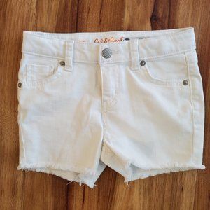 Cat & Jack white Denim Jean shorts New w/out tags